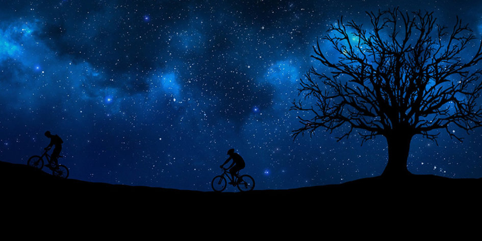 Kerékpározás a sötétben>