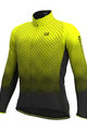 ALÉ Hosszú ujjú kerékpáros mez - R-EV1 CLIMA PROTECTION 2.0 VELOCITY WIND G+ - sárga/fekete