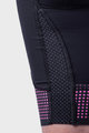 ALÉ Rövid kerékpáros nadrág kantárral - PRS MASTER 2.0 LADY - fekete/rózsaszín