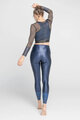 ATHLEEYA legging - COFFEE SHINE - kék