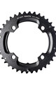 SRAM lánckerék - MTB 38T 104 S1 49 CHAINLINE AL5 2X10 NO PIN BLAST - fekete