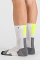 SPORTFUL Klasszikus kerékpáros zokni - APEX - fehér/sárga
