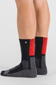 SPORTFUL Klasszikus kerékpáros zokni - PRIMALOFT - fekete/piros
