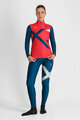 SPORTFUL Hosszú ujjú kerékpáros mez - SQUADRA W - piros/kék