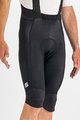 SPORTFUL Rövid kerékpáros nadrág kantárral - BODYFIT PRO THERMAL - fekete