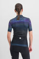 SPORTFUL Rövid ujjú kerékpáros mez - FLOW SUPERGIARA W - kék/fekete