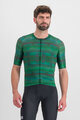 SPORTFUL Rövid ujjú kerékpáros mez - GLITCH BOMBER - zöld