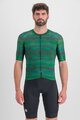 SPORTFUL Rövid ujjú kerékpáros mez - GLITCH BOMBER - zöld