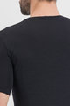 SPORTFUL Rövid ujjú kerékpáros póló - MERINO LAYER - fekete