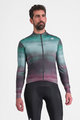 SPORTFUL Hosszú ujjú kerékpáros mez - FLOW SUPERGIARA THERMAL - zöld/lila