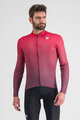 SPORTFUL Hosszú ujjú kerékpáros mez - ROCKET THERMAL - piros/lila