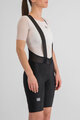 SPORTFUL Rövid kerékpáros nadrág kantárral - SRK W - fekete