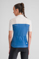SPORTFUL Rövid ujjú kerékpáros mez - PISTA W - kék/fehér
