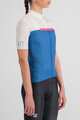 SPORTFUL Rövid ujjú kerékpáros mez - PISTA W - kék/fehér