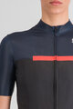 SPORTFUL Rövid ujjú kerékpáros mez - PISTA - kék/fekete