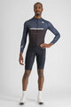 SPORTFUL Hosszú ujjú kerékpáros mez - PISTA THERMAL - fekete/kék