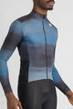 SPORTFUL Hosszú ujjú kerékpáros mez - FLOW SUPERGIARA THERMAL - kék