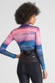 SPORTFUL Hosszú ujjú kerékpáros mez - FLOW SUPERGIARA THERMAL W - kék/rózsaszín