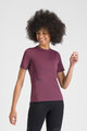 SPORTFUL Rövid ujjú kerékpáros póló - SUPERGIARA W - bordó