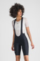 SPORTFUL Rövid kerékpáros nadrág kantárral - GIARA 2 W - fekete