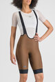 SPORTFUL Rövid kerékpáros nadrág kantárral - GIARA 2 W - barna