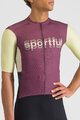 SPORTFUL Rövid ujjú kerékpáros mez - SUPERGIARA LOGO - bordó/sárga