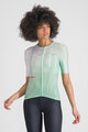SPORTFUL Rövid ujjú kerékpáros mez - LIGHT W - zöld/fehér