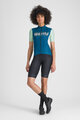 SPORTFUL Rövid ujjú kerékpáros mez - SUPERGIARA LOGO W - kék/zöld