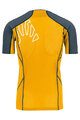 KARPOS Rövid ujjú kerékpáros póló - LAVAREDO - sárga/fekete