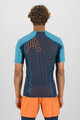 KARPOS Rövid ujjú kerékpáros póló - LAVAREDO - fekete/kék