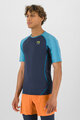 KARPOS Rövid ujjú kerékpáros póló - LAVAREDO - fekete/kék