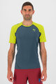 KARPOS Rövid ujjú kerékpáros póló - LAVAREDO - zöld/sárga