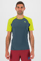 KARPOS Rövid ujjú kerékpáros póló - LAVAREDO - zöld/sárga