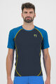 KARPOS Rövid ujjú kerékpáros póló - LAVAREDO - fekete/kék