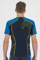 KARPOS Rövid ujjú kerékpáros póló - LAVAREDO - fekete/kék