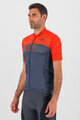 KARPOS Rövid ujjú kerékpáros mez - GREEN FIRE - piros/szürke