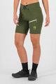 KARPOS Rövid kerékpáros nadrág kantár nélkül - VAL DI DENTRO W - zöld