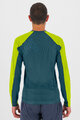 KARPOS Hosszú ujjú kerékpáros póló - LAVAREDO - zöld/sárga