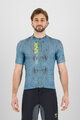 KARPOS Rövid ujjú kerékpáros mez - VAL VIOLA - kék/sárga