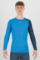 KARPOS Hosszú ujjú kerékpáros póló - DINAMICO OCTA - kék