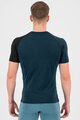 KARPOS Rövid ujjú kerékpáros póló - DINAMICO MERINO 130 - kék/fekete