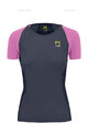 KARPOS Rövid ujjú kerékpáros póló - LAVAREDO EVO W - fekete/rózsaszín