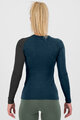 KARPOS Hosszú ujjú kerékpáros póló - DINAMICO MERINO 130 W - kék/fekete