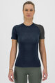KARPOS Rövid ujjú kerékpáros póló - DINAMICO MERINO 130 W - kék/fekete