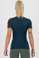 KARPOS Rövid ujjú kerékpáros póló - DINAMICO MERINO 130 W - kék/fekete