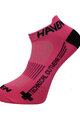 HAVEN Kerékpáros bokazokni - SNAKE SILVER NEO 2PAK - rózsaszín/fekete