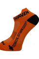 HAVEN Kerékpáros bokazokni - SNAKE SILVER NEO 2PAK - narancssárga/fekete