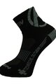 HAVEN Klasszikus kerékpáros zokni - LITE SILVER NEO 2PAK - fekete/szürke