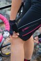 HAVEN Rövid kerékpáros nadrág kantár nélkül - SINGLETRAIL WMS - fekete/rózsaszín