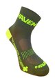 HAVEN Klasszikus kerékpáros zokni - LITE SILVER NEO - zöld/sárga